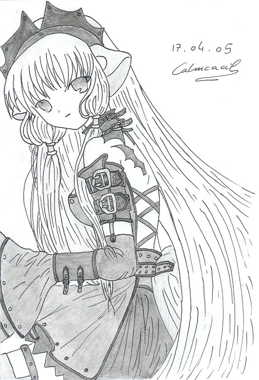 Wallpapers Art - Pencil Manga - Chobits chobitS