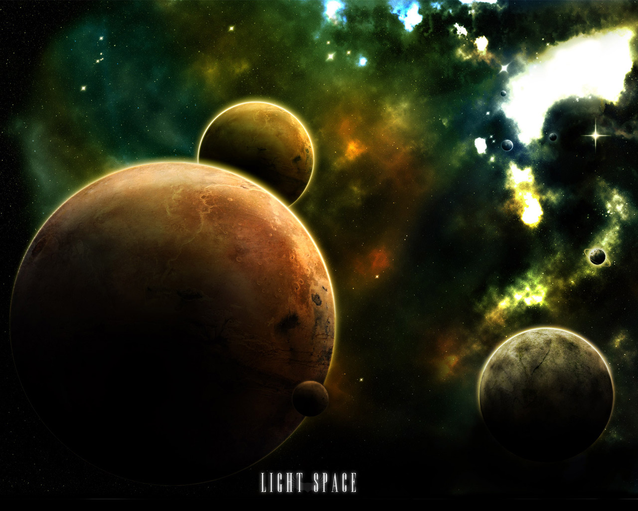 Wallpapers Space Planets Light Space