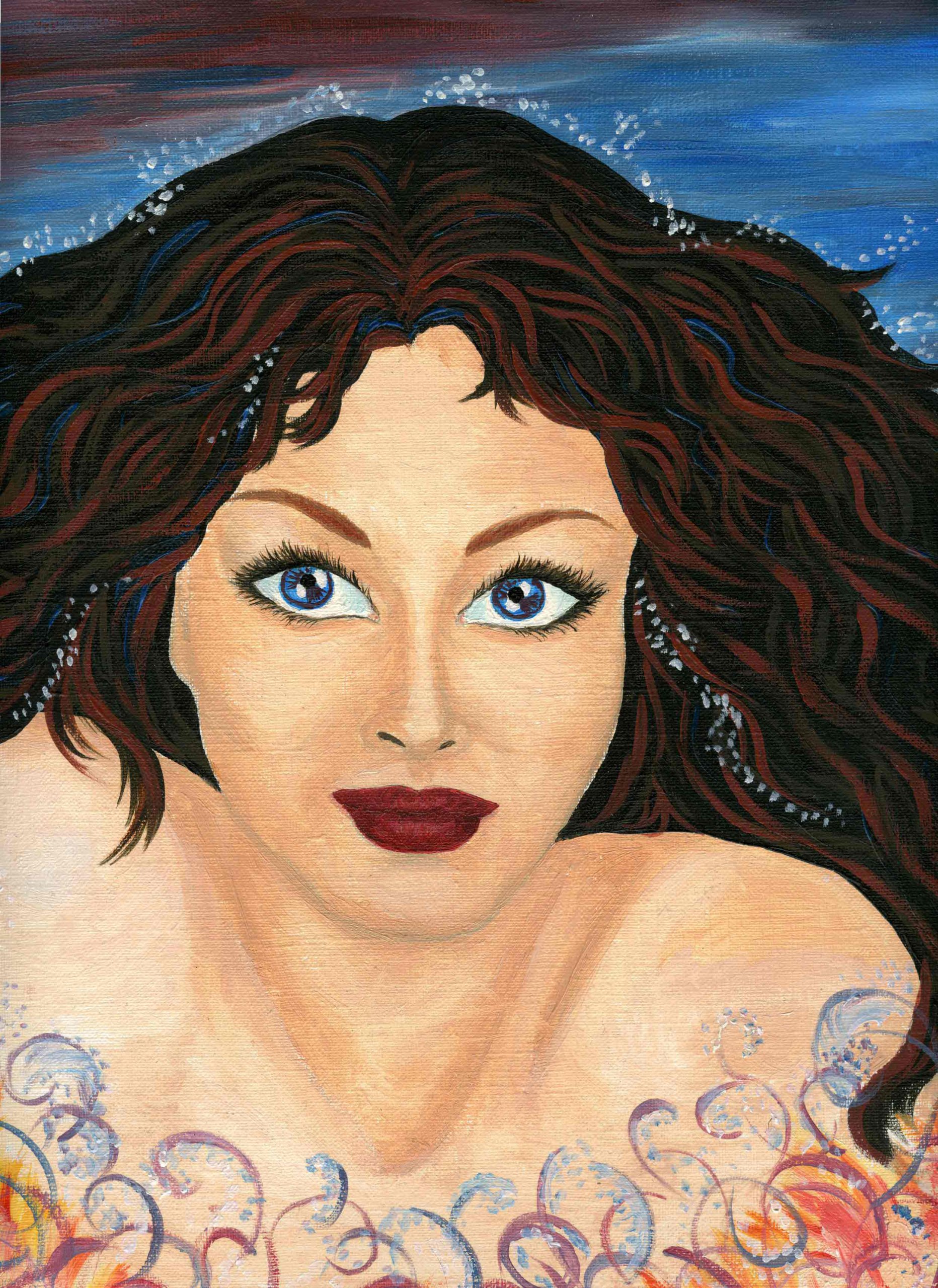 Fonds d'cran Art - Peinture Portraits - Visages Ondine