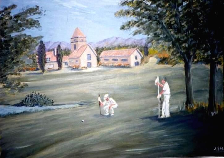 Fonds d'cran Art - Peinture Impressionniste au Golf