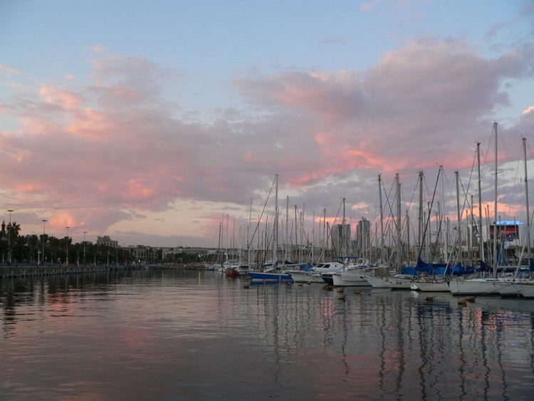 Wallpapers Nature Sunsets and sunrises Port de Barcelone