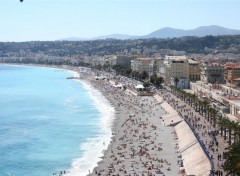 Fonds d'cran Voyages : Europe vue sur nice et la promenade des anglais