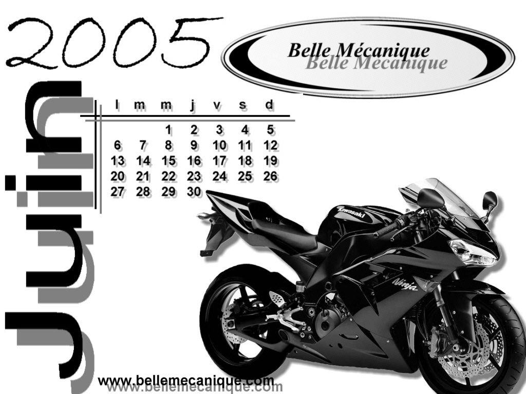 Wallpapers Motorbikes Kawasaki CALENDRIER 2005