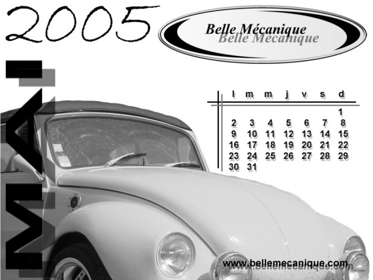 Fonds d'cran Voitures Divers CALENDRIER 2005