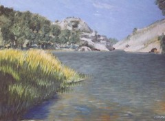 Wallpapers Art - Painting le barrage  de Puysseou