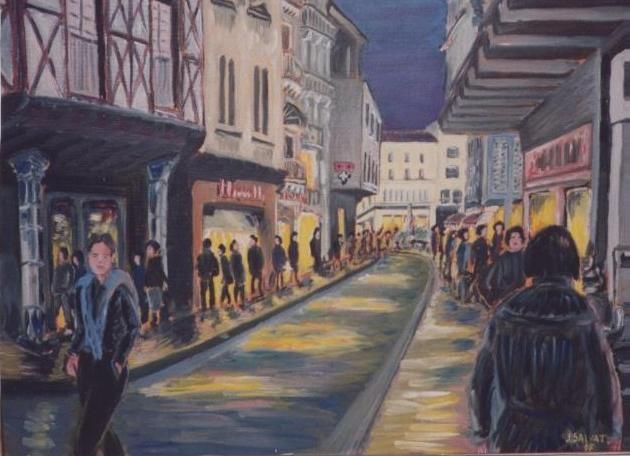 Wallpapers Art - Painting Impressionist la Loge by night