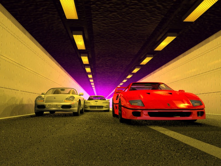 Wallpapers Digital Art 3D - Vue Course en tunnel