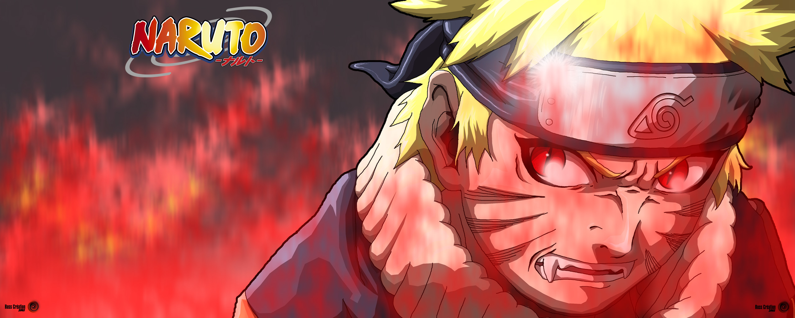 Wallpapers Dual Screen Manga NARUTO - Mont en puissance - Dual-Sceen