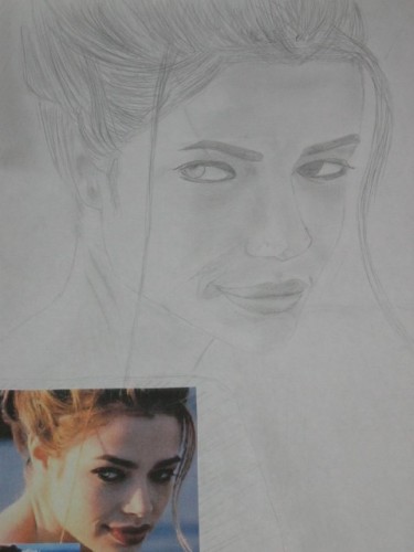 Wallpapers Art - Pencil Portraits Denise Richards