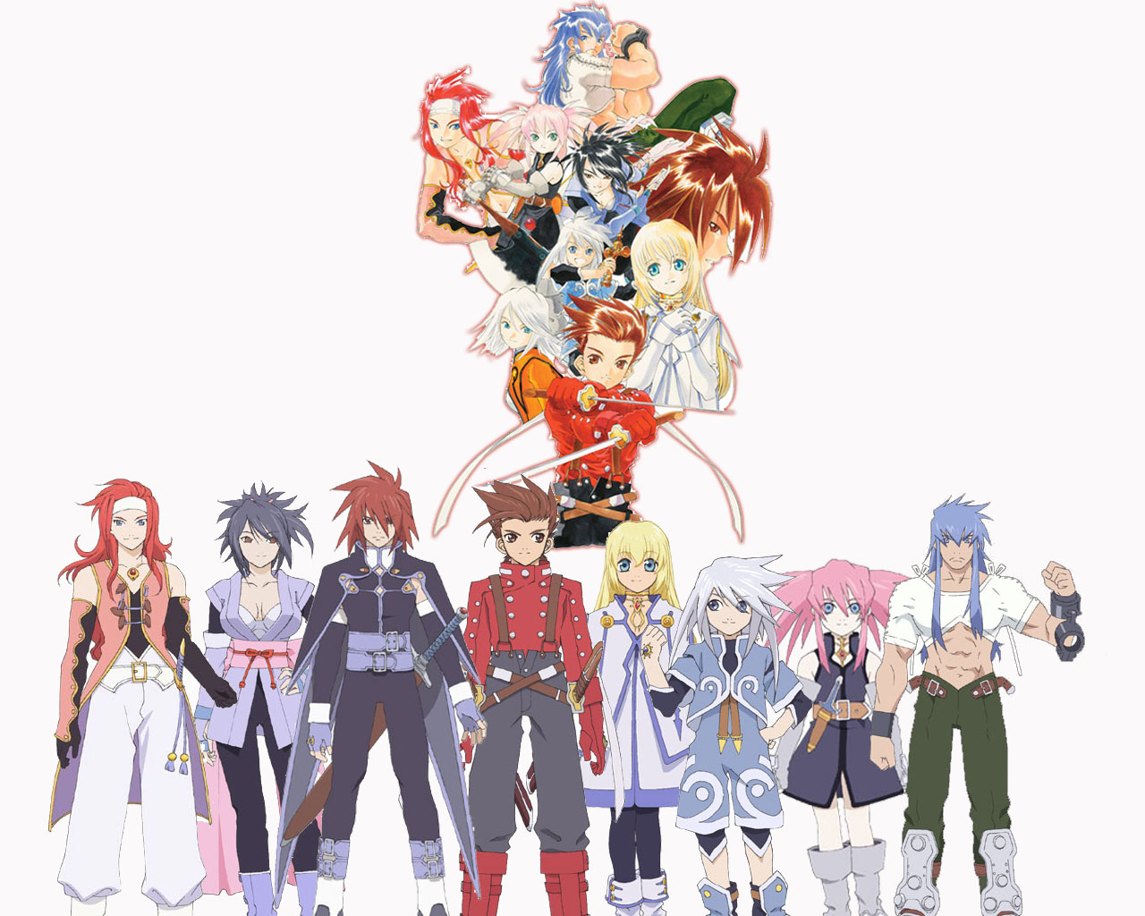 Fonds d'cran Jeux Vido Tales Of Symphonia groupe