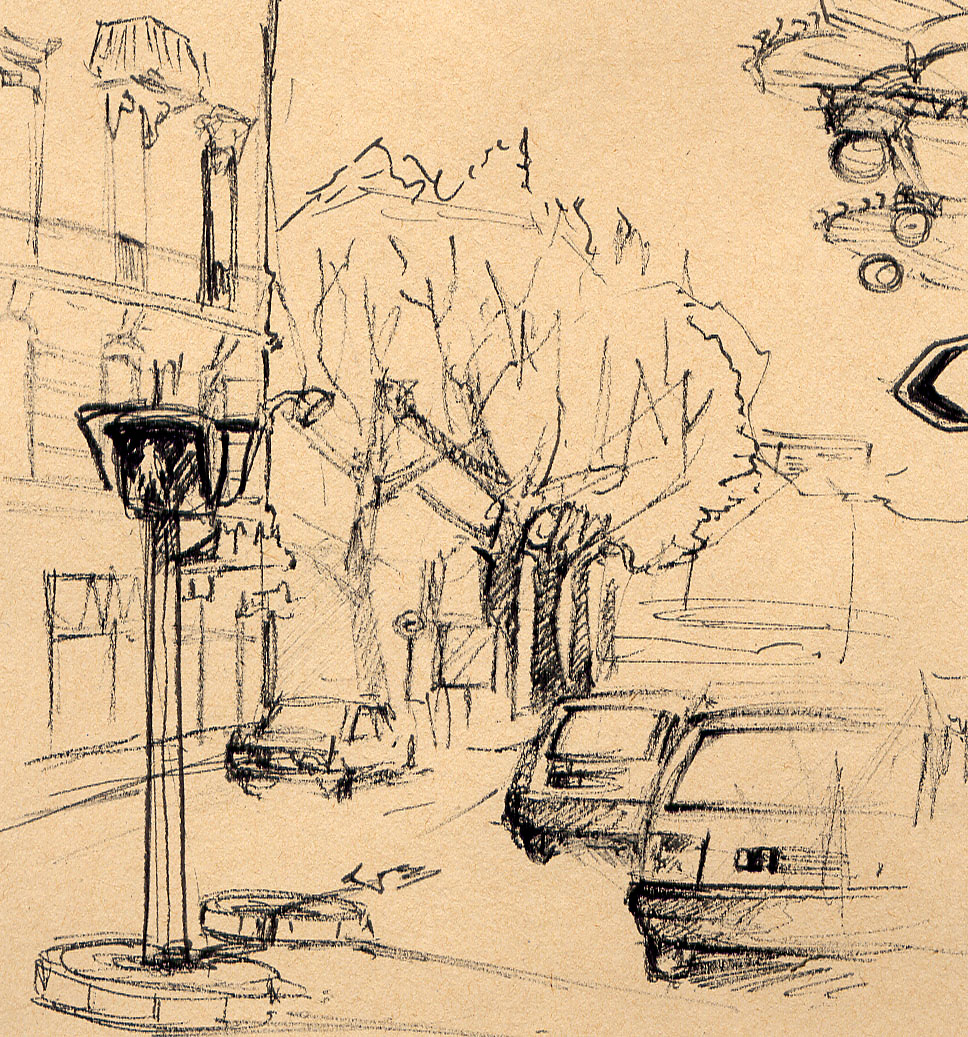 Wallpapers Art - Pencil Landscapes Rue de la Martinire