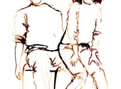 Fonds d'cran Art - Crayon Philippe et Manue