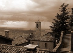 Wallpapers Trips : Europ Rain seen from San Marino