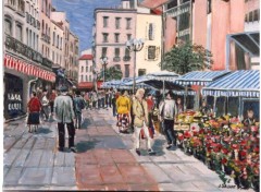 Wallpapers Art - Painting Le march  Perpignan