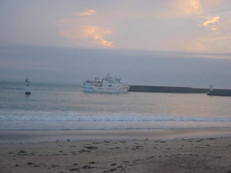 Wallpapers Boats Liners Quiberon. Rentre au port.