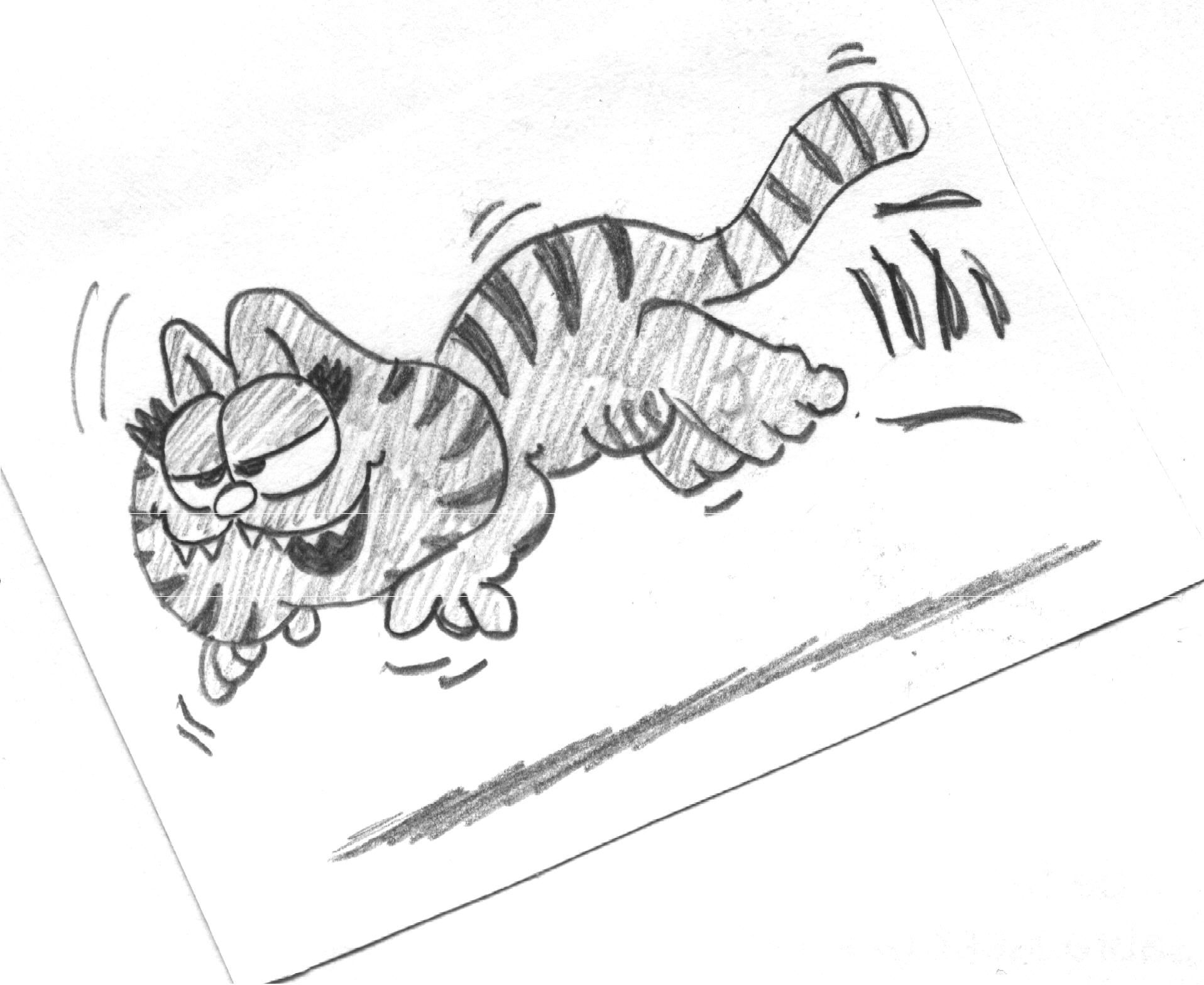 Wallpapers Art - Pencil Comics - Garfield Garfield 2