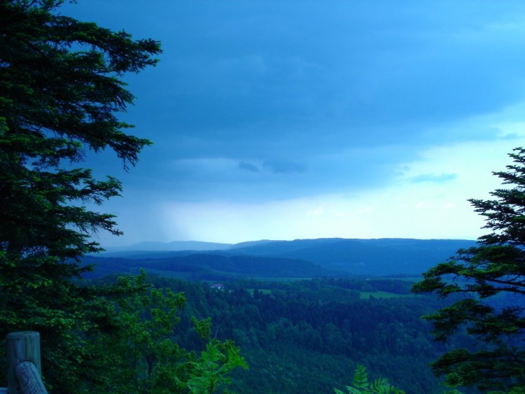 Fonds d'cran Nature Arbres - Forts Orage dans le Jura