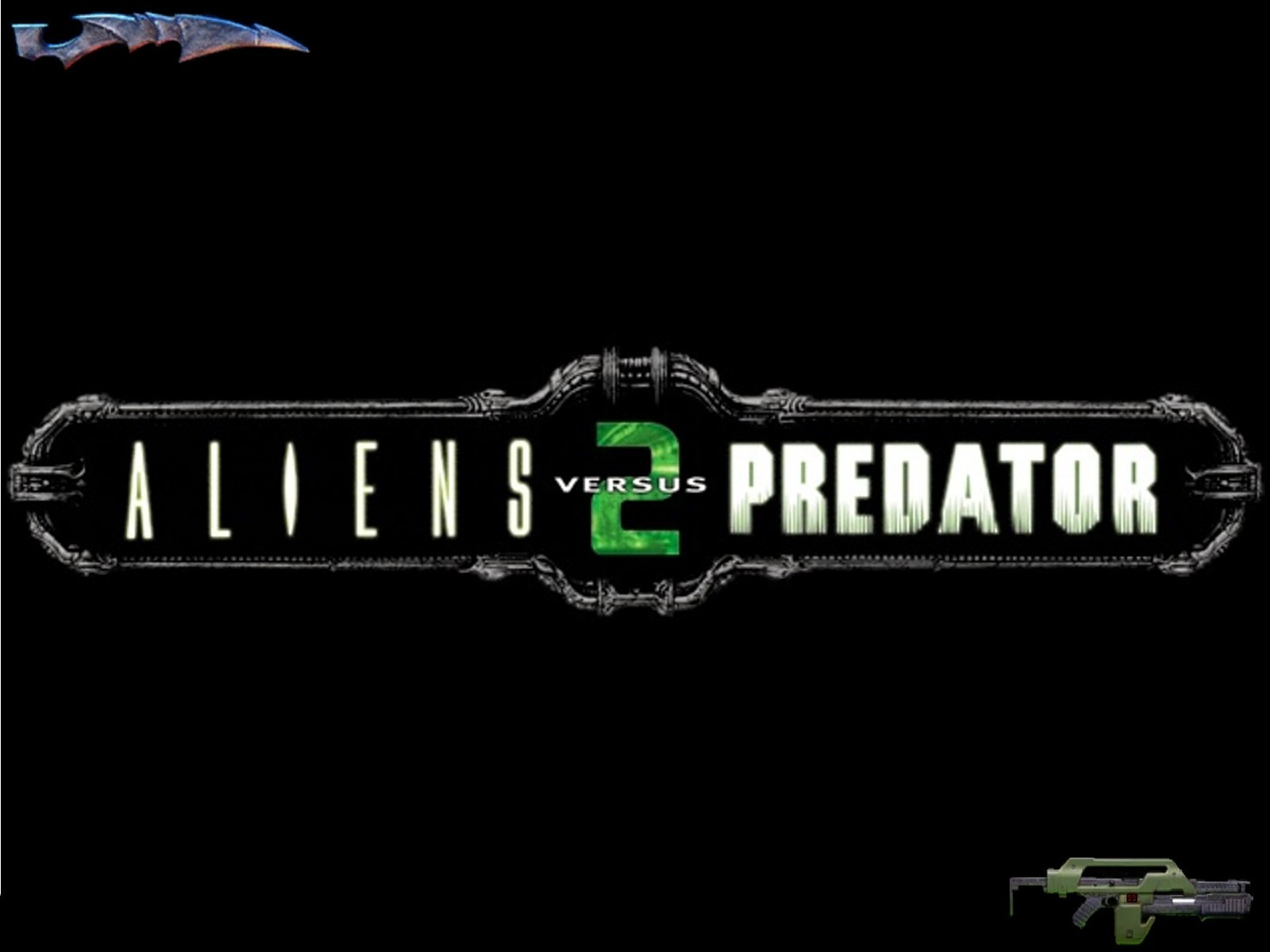 Wallpapers Video Games Alien Vs Predator 2 Logo AVP2