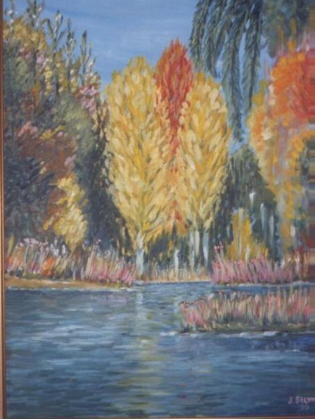 Fonds d'cran Art - Peinture Impressionniste Paysage d'Automne