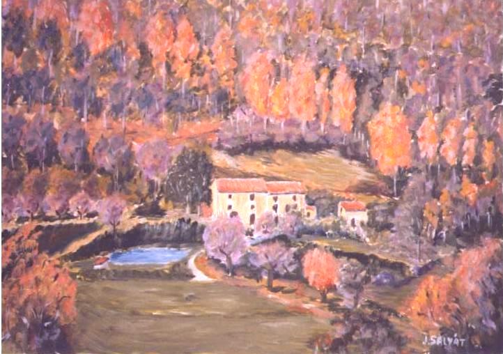 Fonds d'cran Art - Peinture Impressionniste Mas  route de Corsavy