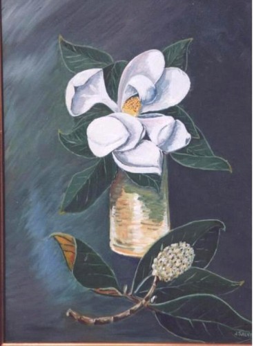 Wallpapers Art - Painting Flowers fleur de Magnolia