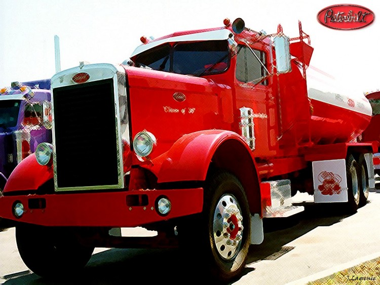 Wallpapers Various transports Trucks Peterbilt Tanker 1956