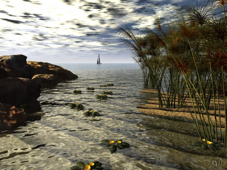 Wallpapers Digital Art 3D - Vue Ouverture sur le reve