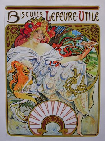 Wallpapers Art - Painting Posters reproduction pub art nouveau