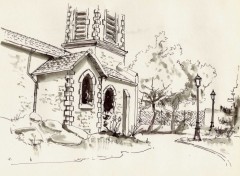 Wallpapers Art - Pencil L'eglise de Montagny