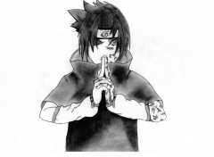 Fonds d'cran Art - Crayon Sasuke