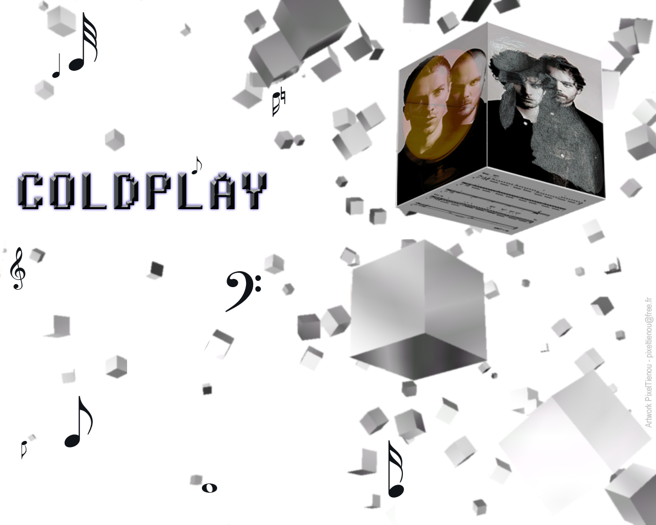 Fonds d'cran Musique Coldplay Coldplay cubes