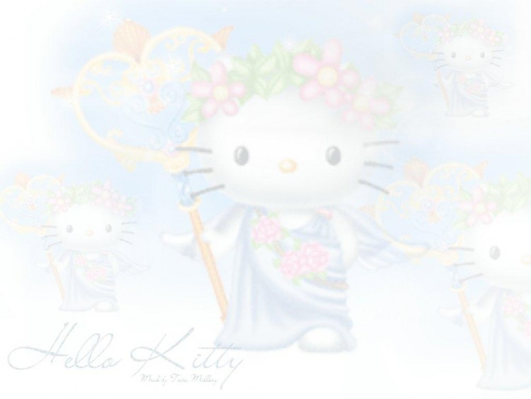 Wallpapers Cartoons Hello Kitty Kitty Blue