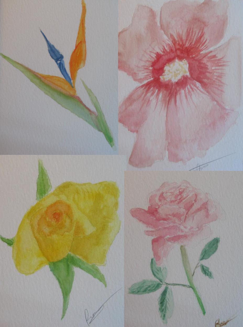 Fonds d'cran Art - Peinture Fleurs Sans titre.