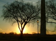 Fonds d'cran Voyages : Amrique du nord Coucher de soleil sur le Washington Monument