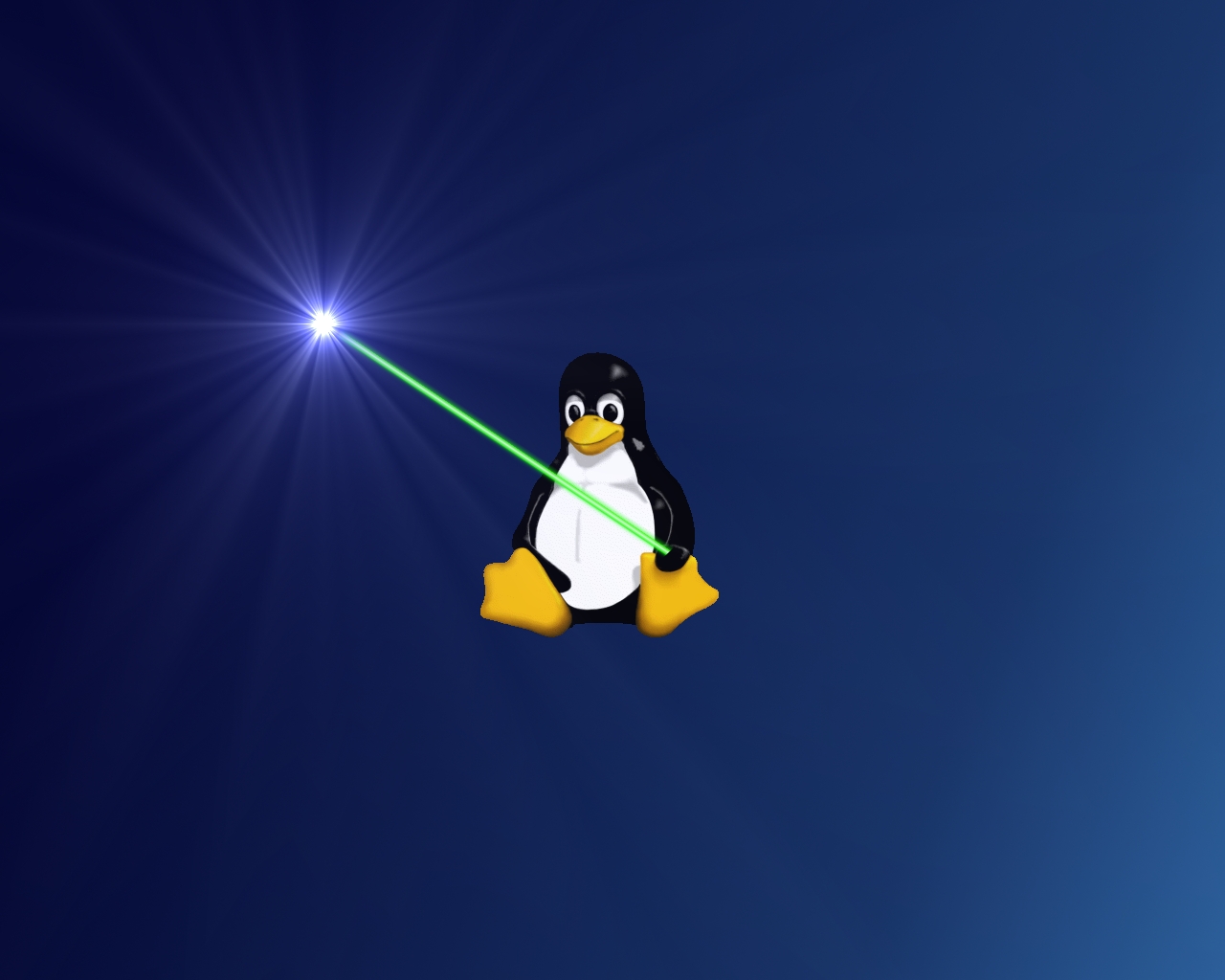 Fonds d'cran Informatique Linux la force est avec toi