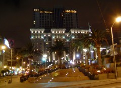 Fonds d'cran Voyages : Amrique du nord Union Square by night San Francisco