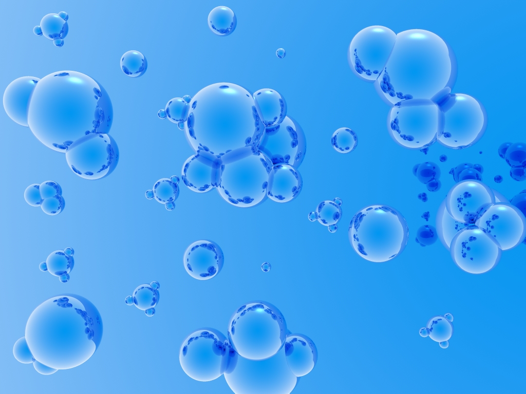 Wallpapers Digital Art 3D - Bryce blue bubble