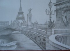 Wallpapers Art - Pencil Pont Alexandre III