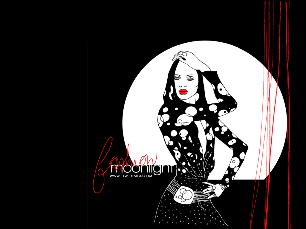 Wallpapers Digital Art Women - Femininity Wallpaper Fashion Moonlight