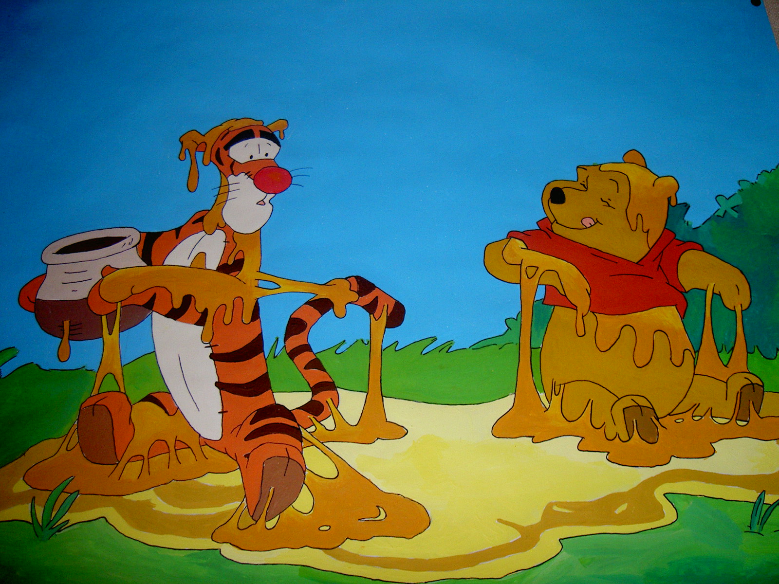 Wallpapers Art - Painting Cartoons Winnie