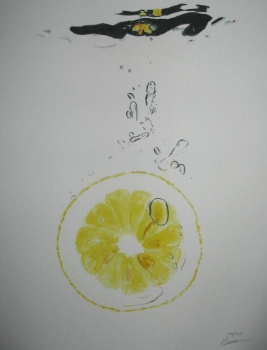 Fonds d'cran Art - Peinture Fruits Lemon