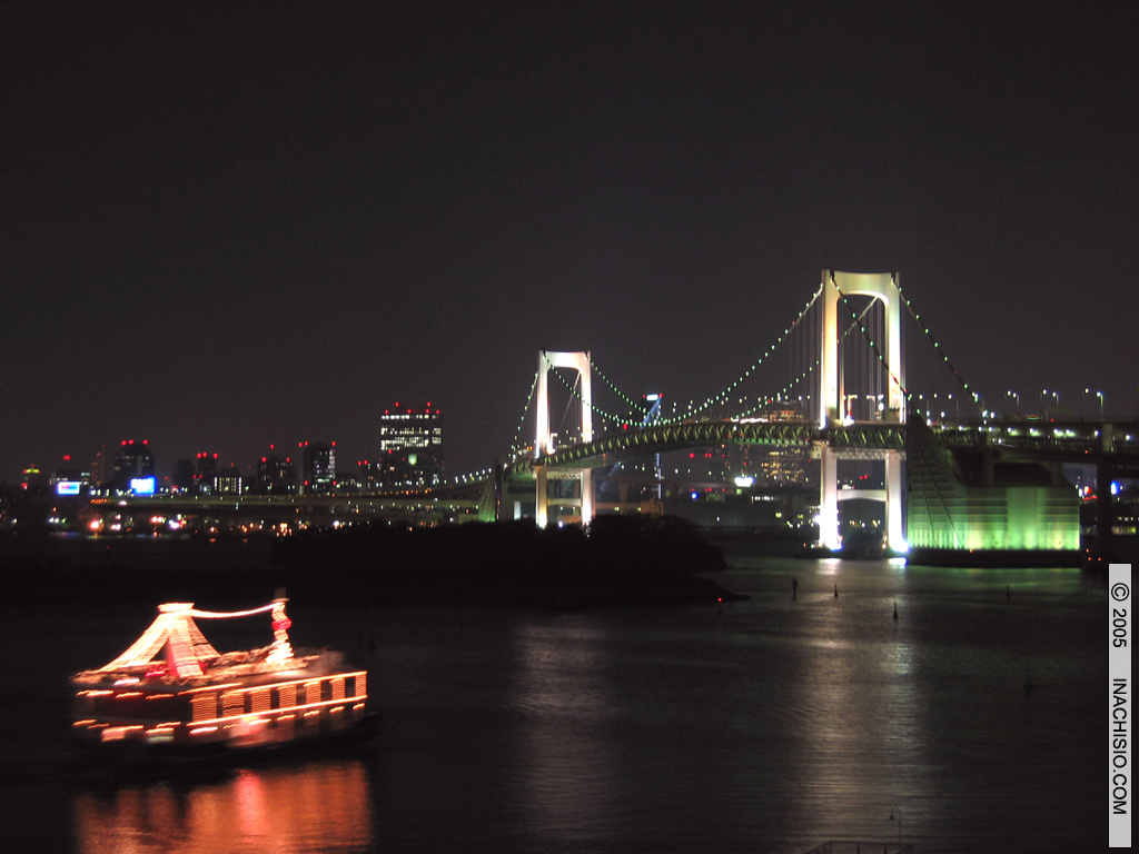 Fonds d'cran Voyages : Asie Japon Tokyo- Le Rainbow Bridge de Tokyo