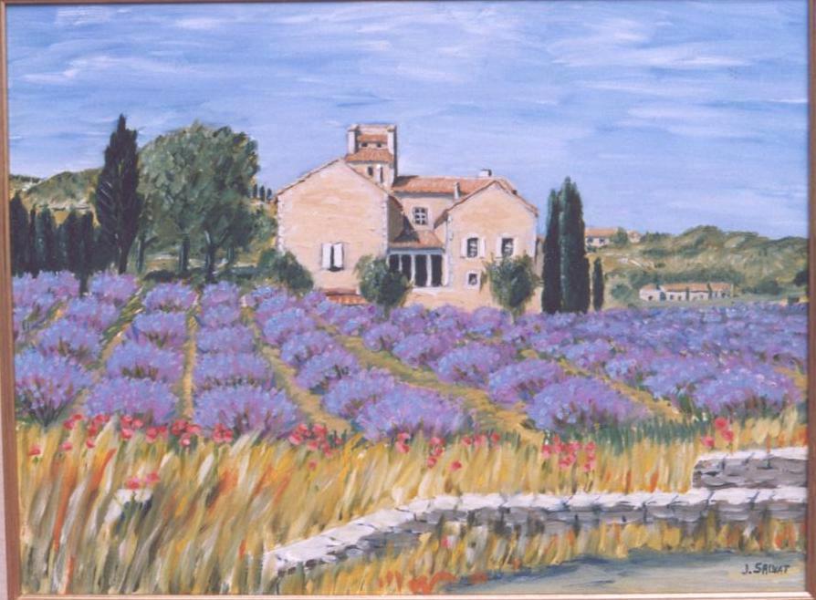 Fonds d'cran Art - Peinture Impressionniste en descendant des Baux