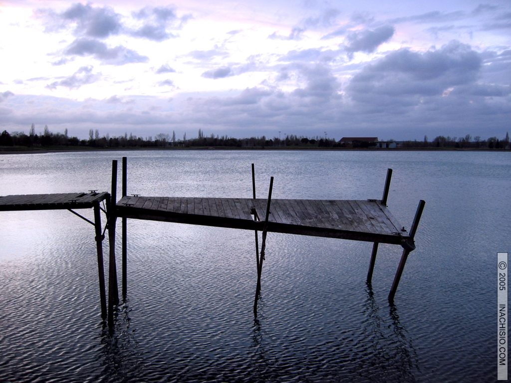 Fonds d'cran Nature Couchers et levers de Soleil Ponton dlabr