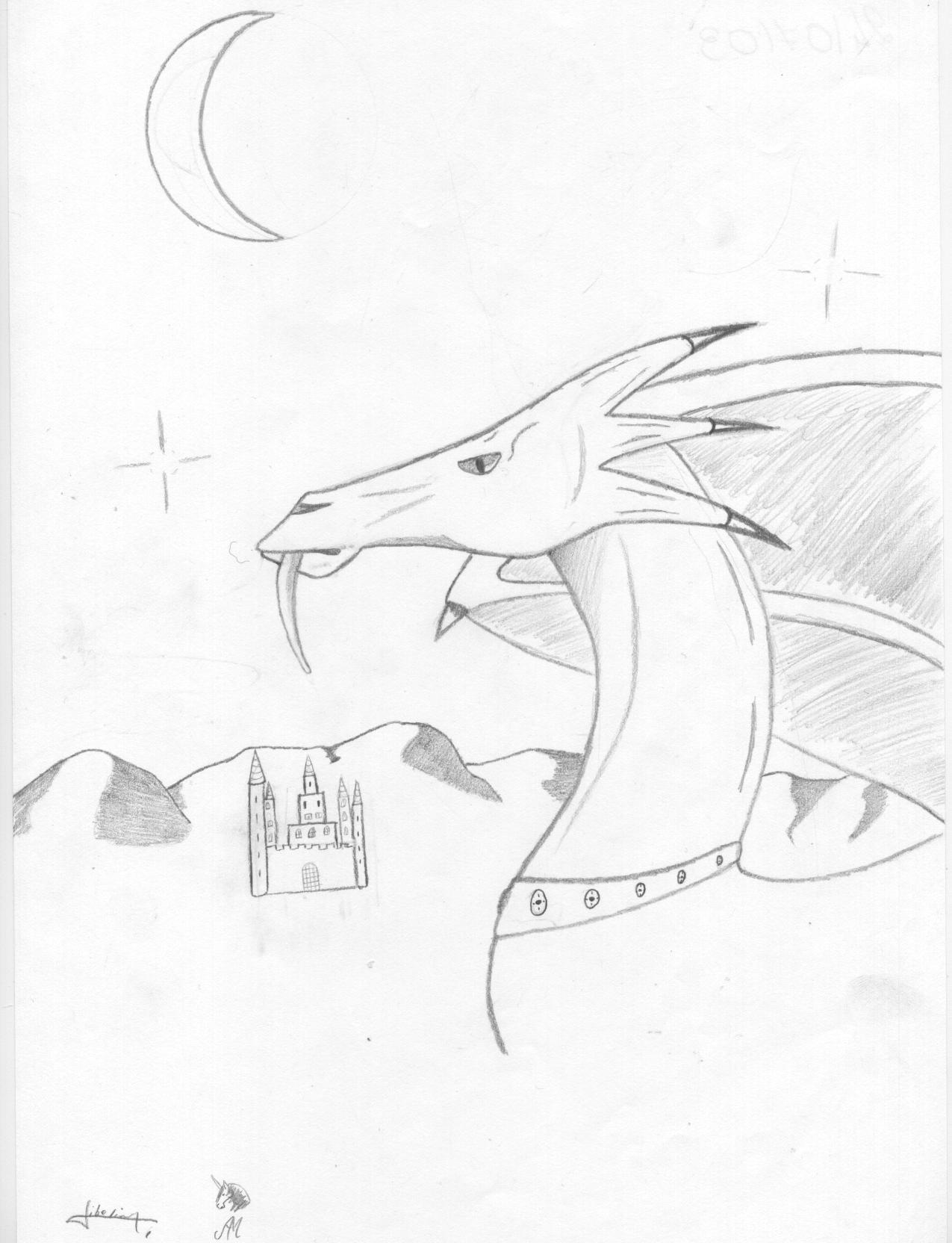 Fonds d'cran Art - Crayon Fantasy - Dragons Dragon