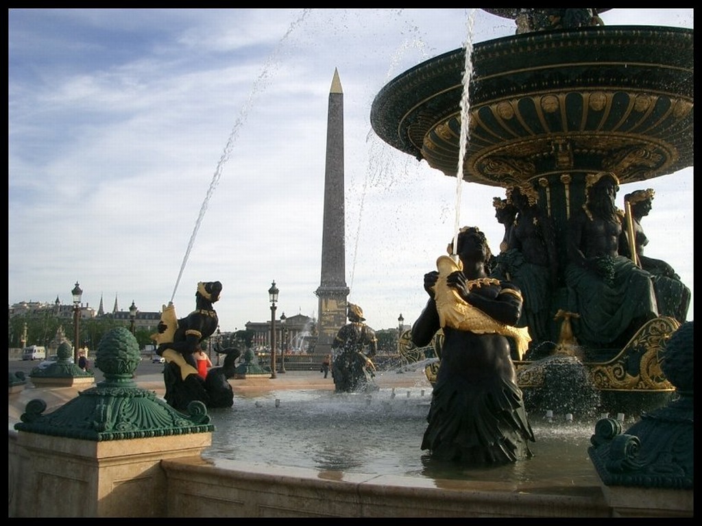 Fonds d'cran Voyages : Europe France > Ile-de-France > Paris Fontaine place de la Concorde par Yoshisan