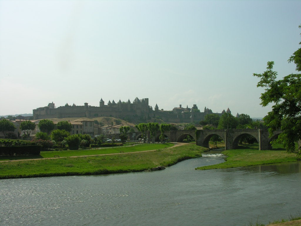 Fonds d'cran Voyages : Europe France > Languedoc-Roussillon Remparts de Carcassonne