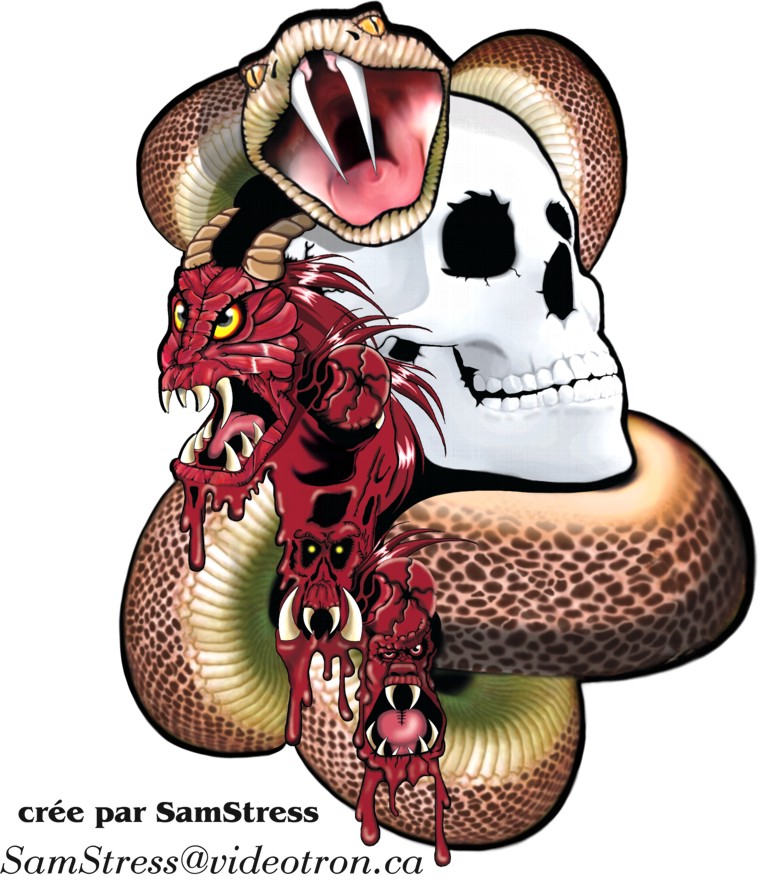 Fonds d'cran Art - Numrique Dark Style deamon snake