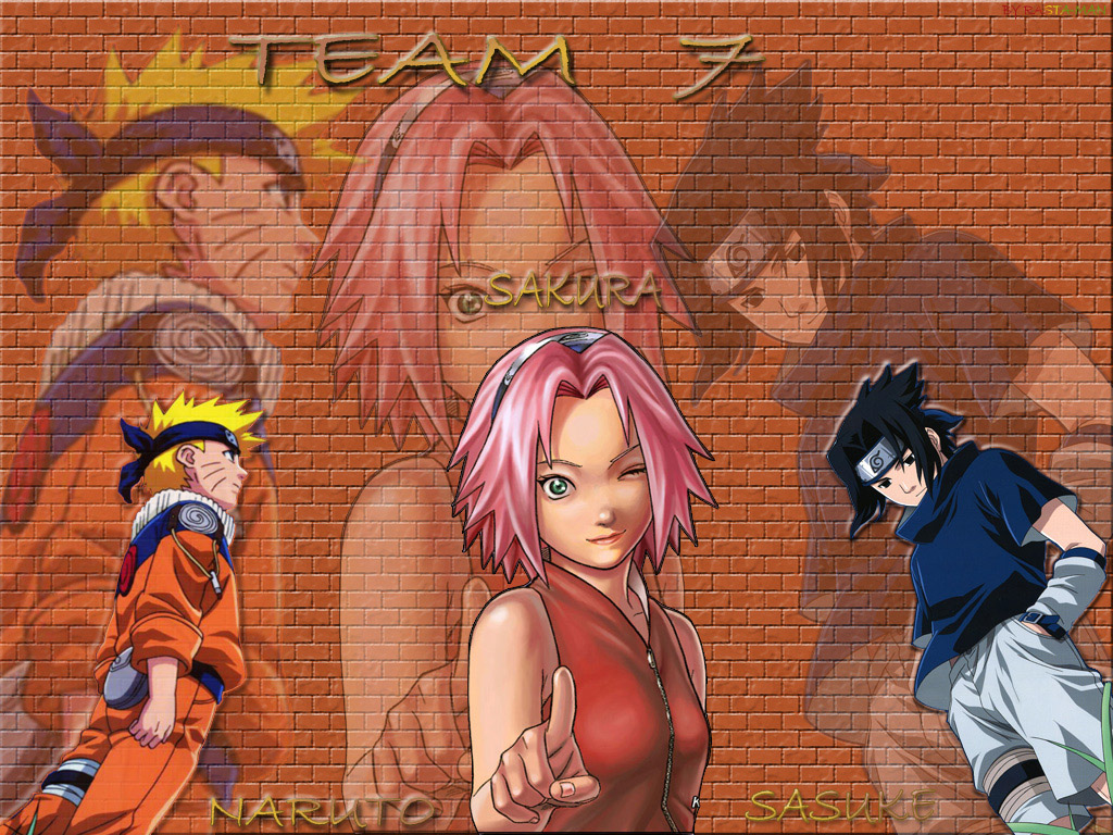 Fonds d'cran Manga Naruto team 7