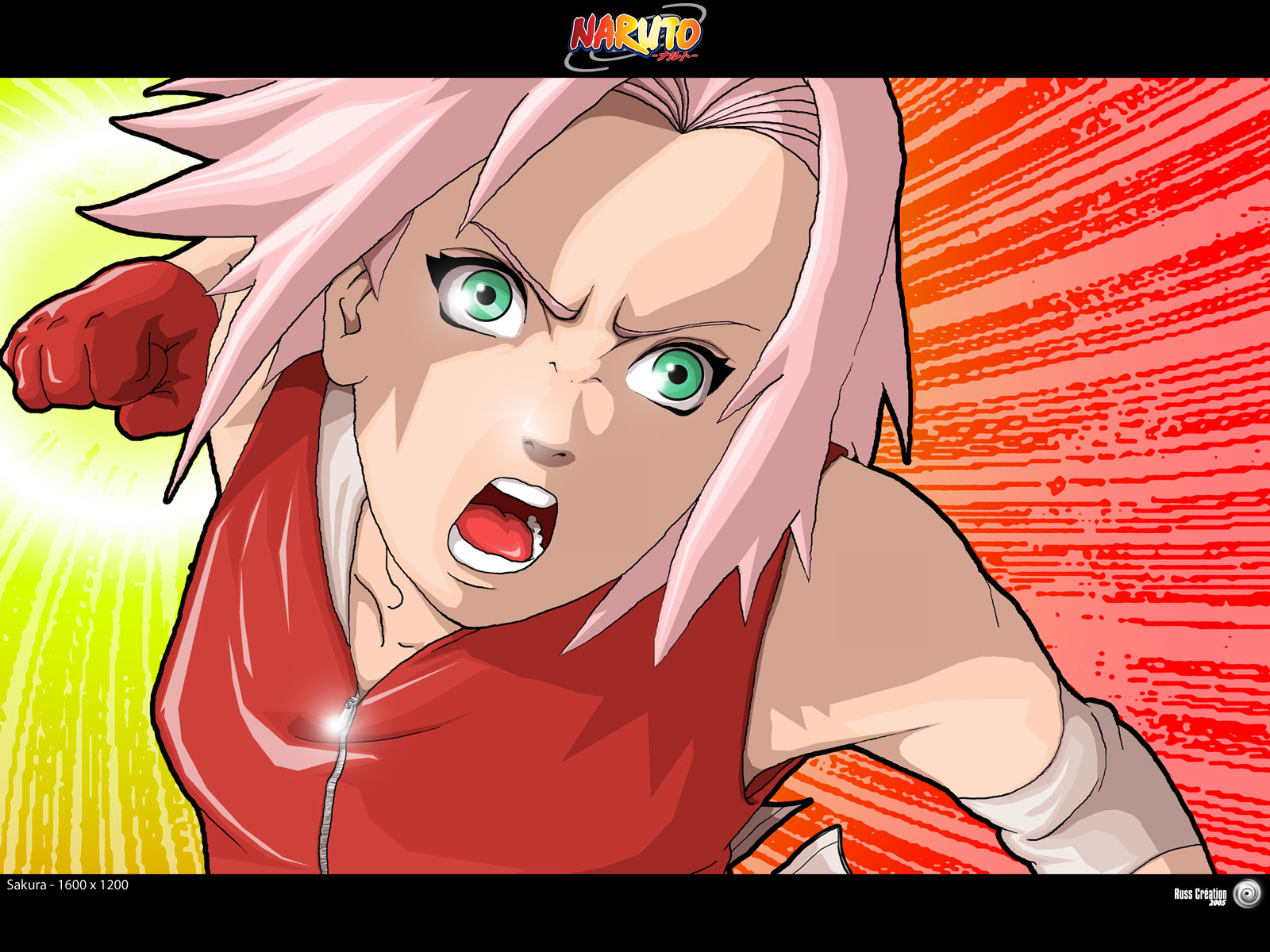 Wallpapers Manga Naruto Sakura- punch